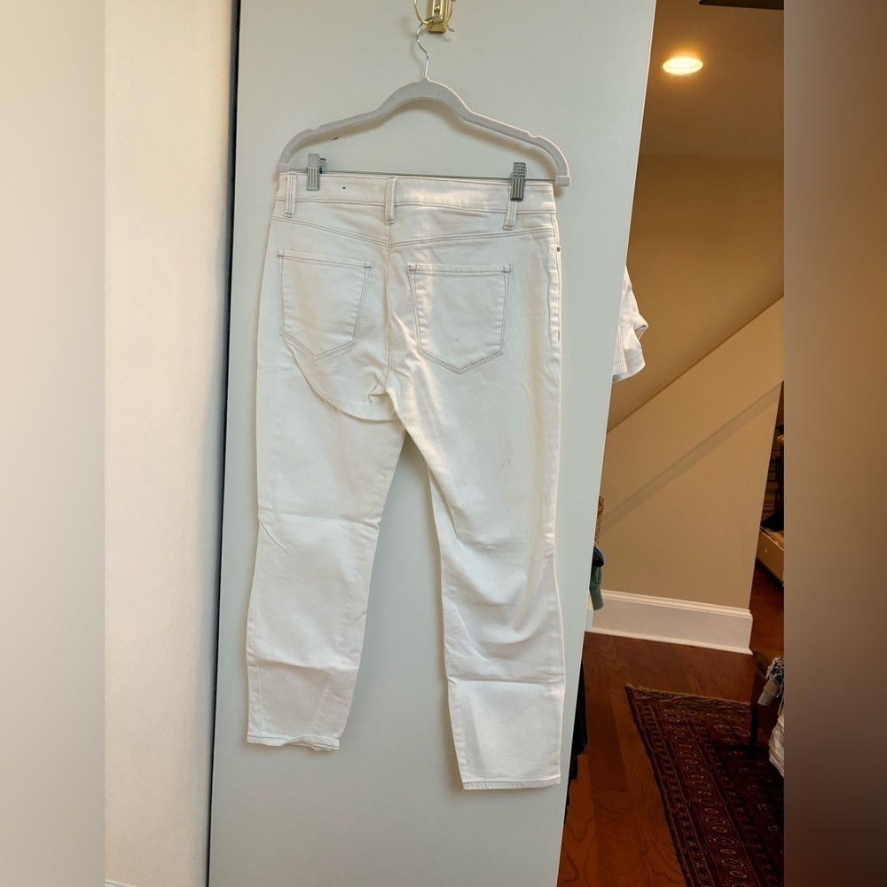 Ann Taylor white denim capris - Picture 5 of 5